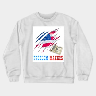 Doller and American Flag Minimal design Tee Crewneck Sweatshirt